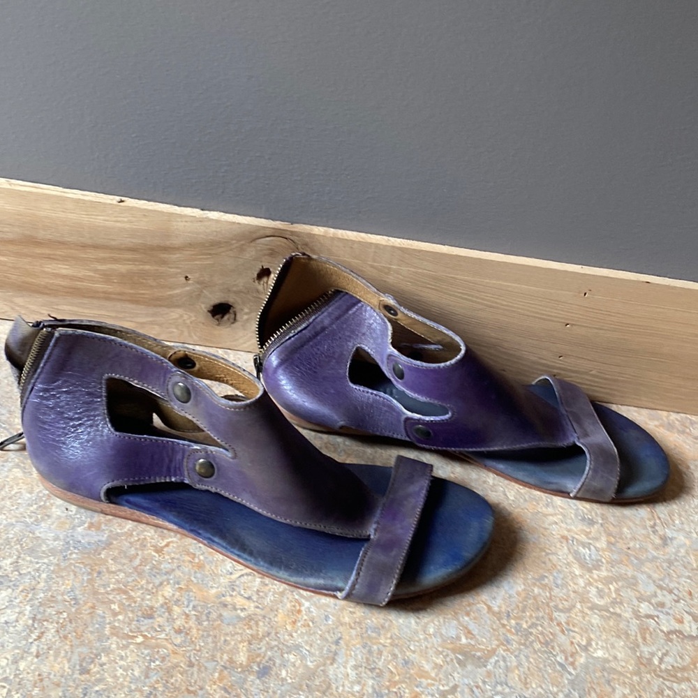 Barely worn Bedstu sandals. Blue. Size 9.